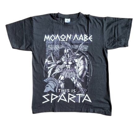 T-Shirt schwarz Molon Labe, This is Sparta 