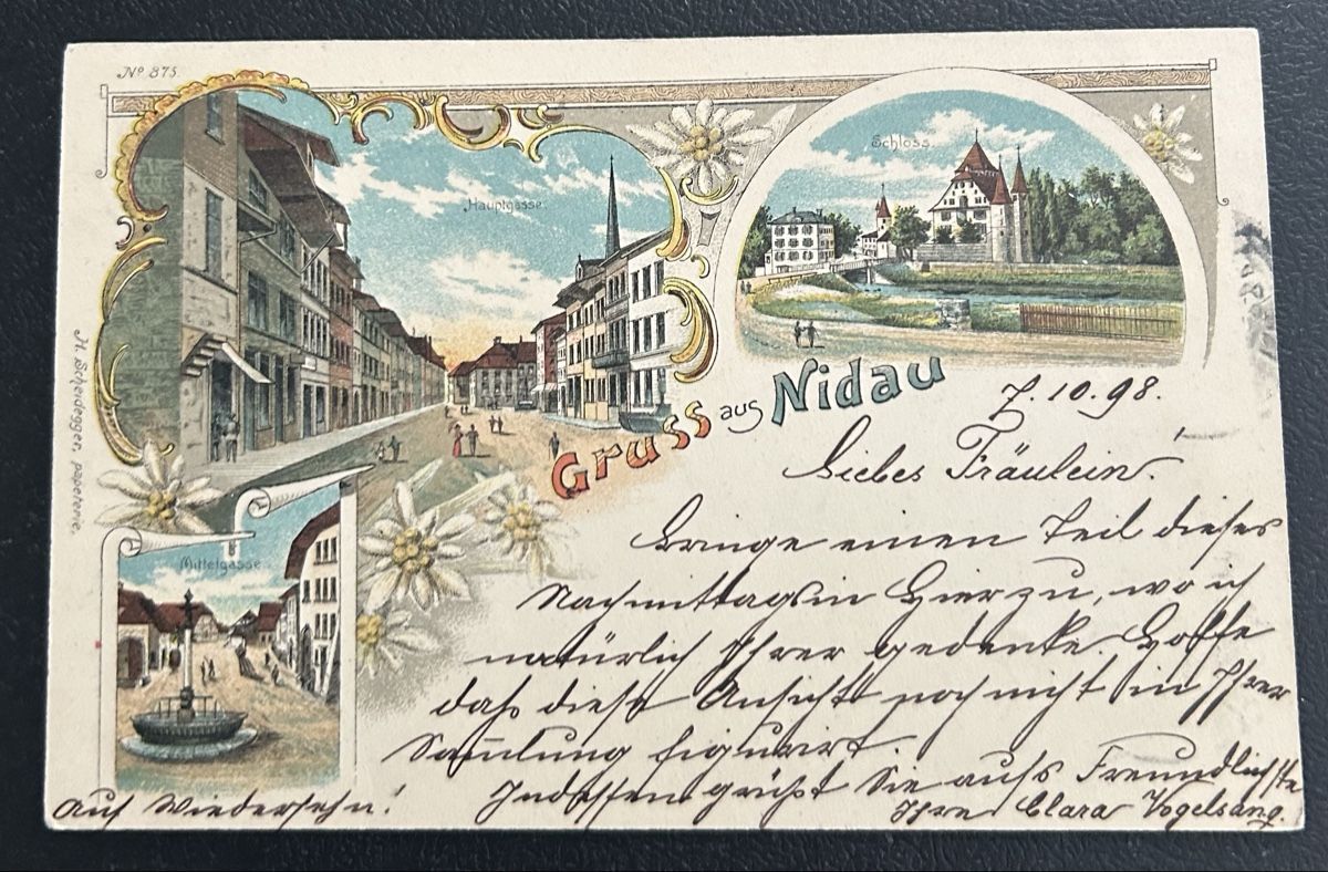 Cartes postales: Gruss aus Nidau Litho  – D'occasion à Horw par Tellbub