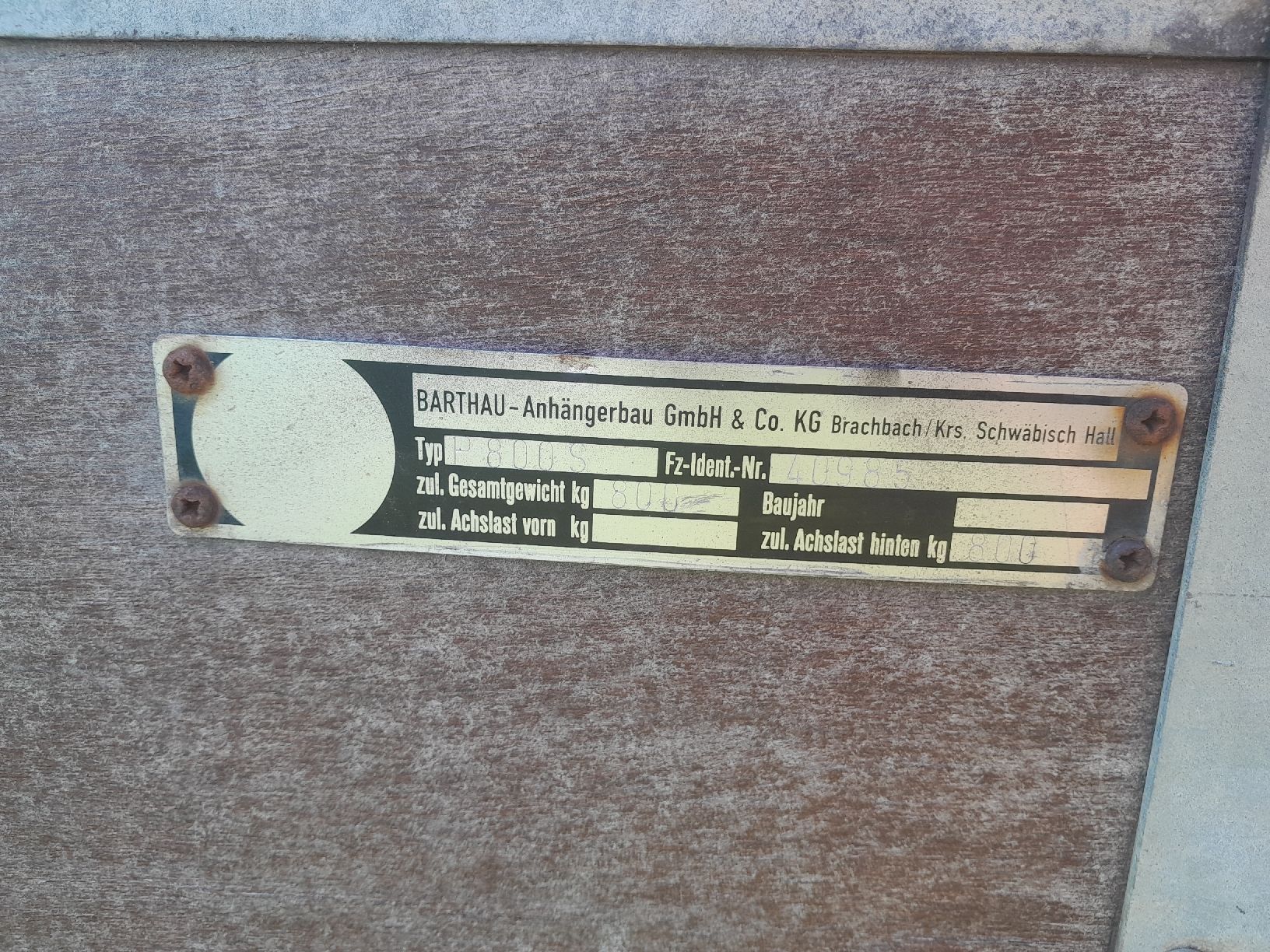 Barthau Rimorchi: Barthau Viehanhänger mit Blache – Usato da Walde SG venduto da pas_77rb 9