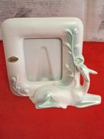Vintage Fotorahmen Reh-Motiv, Keramik, Shabby Chic Style