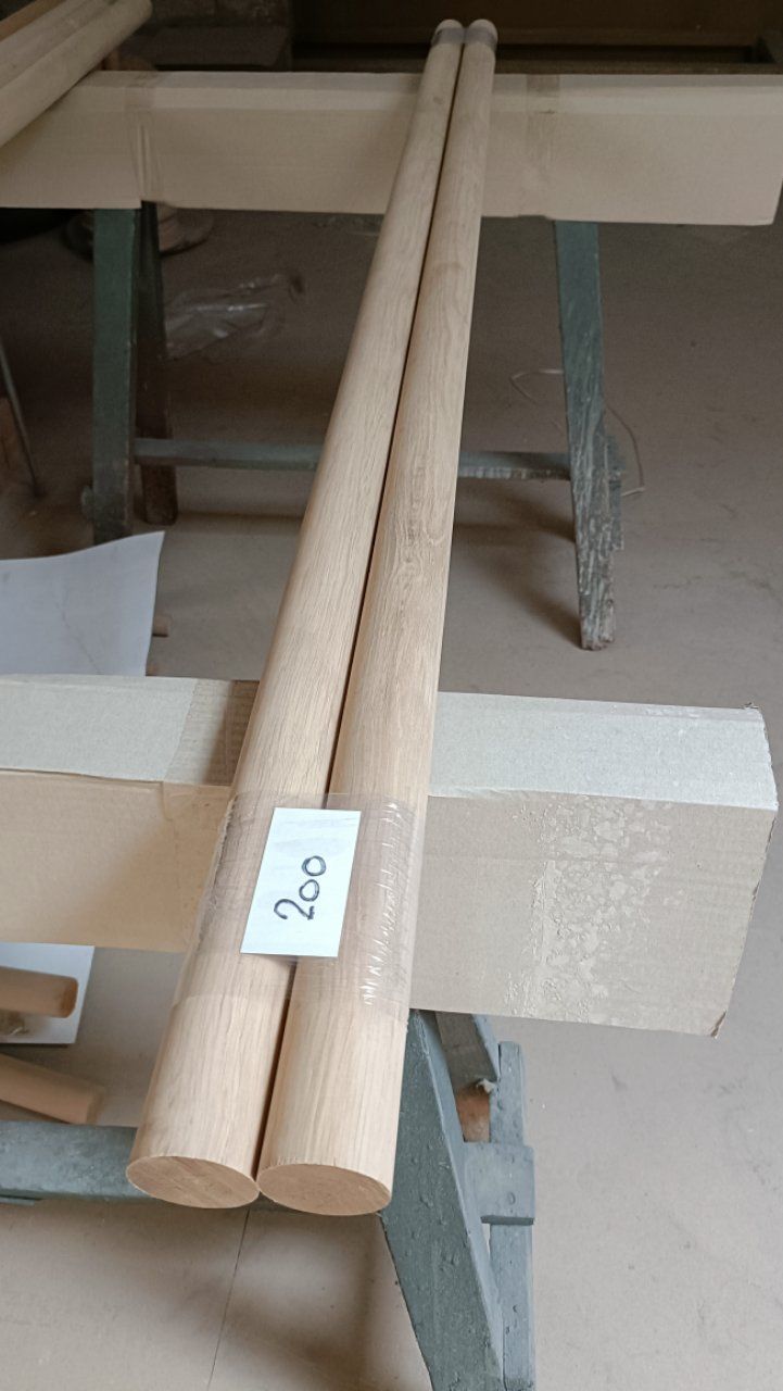 Articoli in legno: 2 Stk. Handlauf Rundstab Eiche D: 45 mm Los 200 – Nuovo (secondo la descrizione) da Sulgen venduto da Wag0815