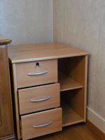 Rollcontainer Holzoptik mit Schubladen