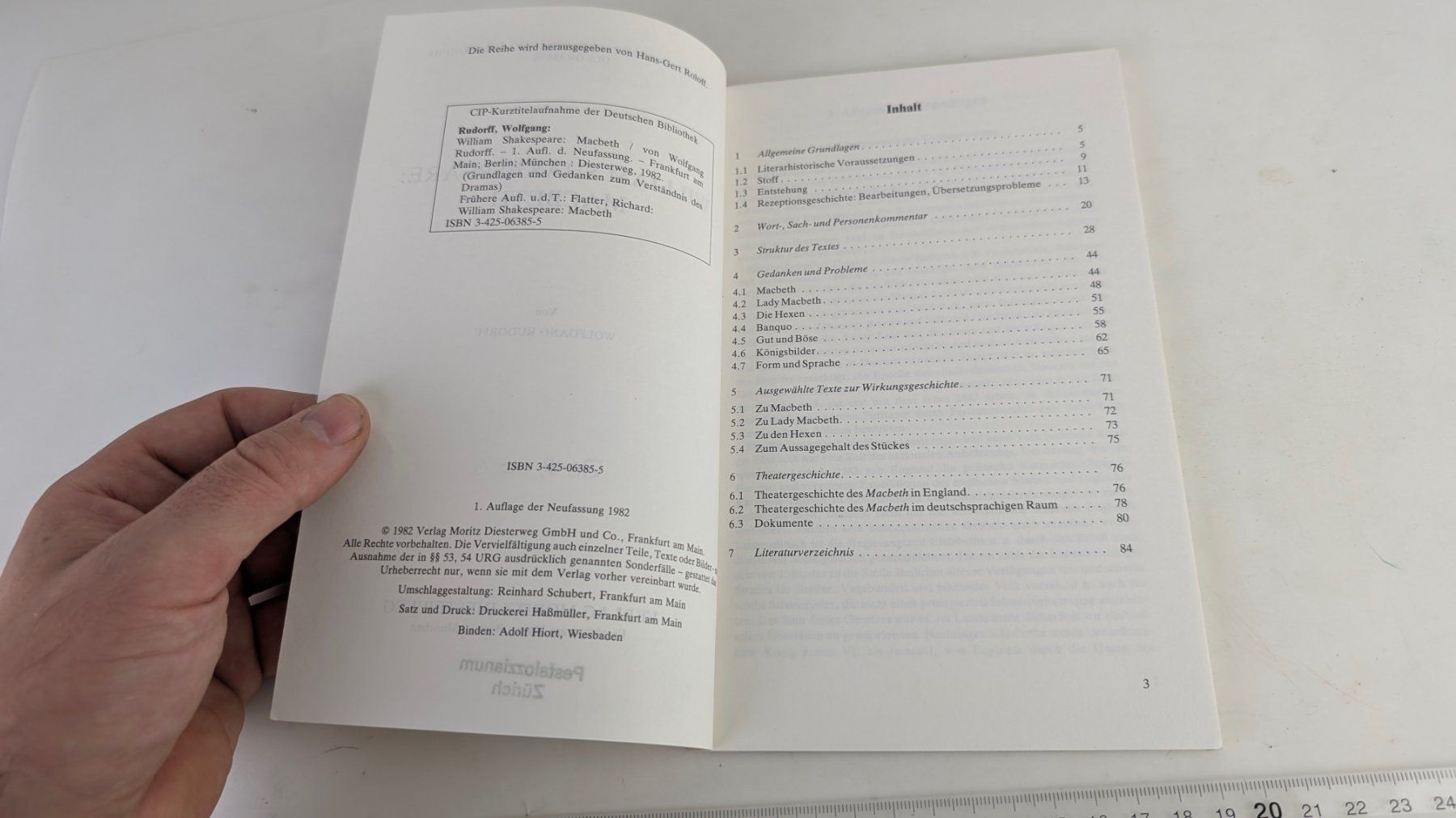 Bücher: Shakespeare Macbeth Interpretation Wolfgang Rudorff 1982 – Gebraucht aus Zürich von 1.Simon 4