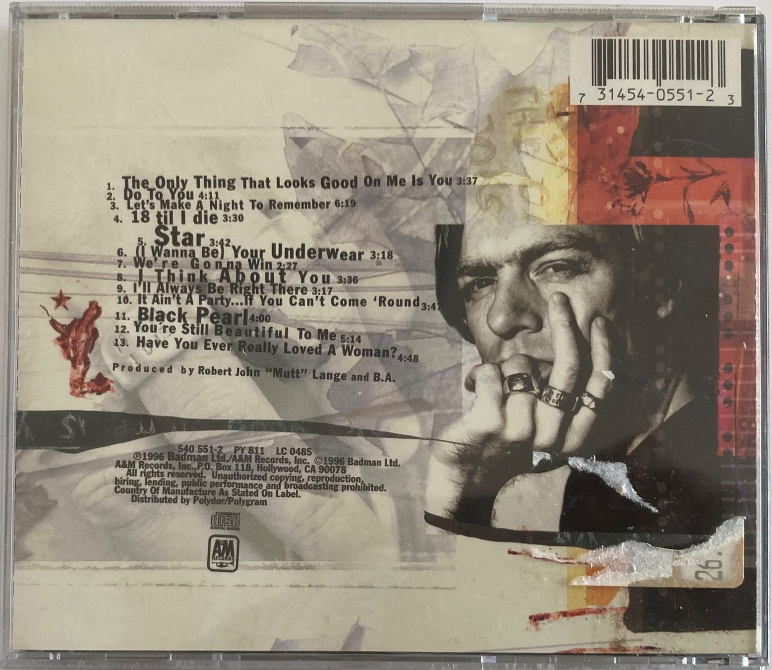 CD: BRYAN ADAMS - 18 TIL I DIE – Usato da Poliez-Pittet venduto da Newtown-Records 1