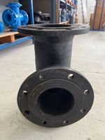 90° Flansch-T-Stück aus Gusseisen DN 150