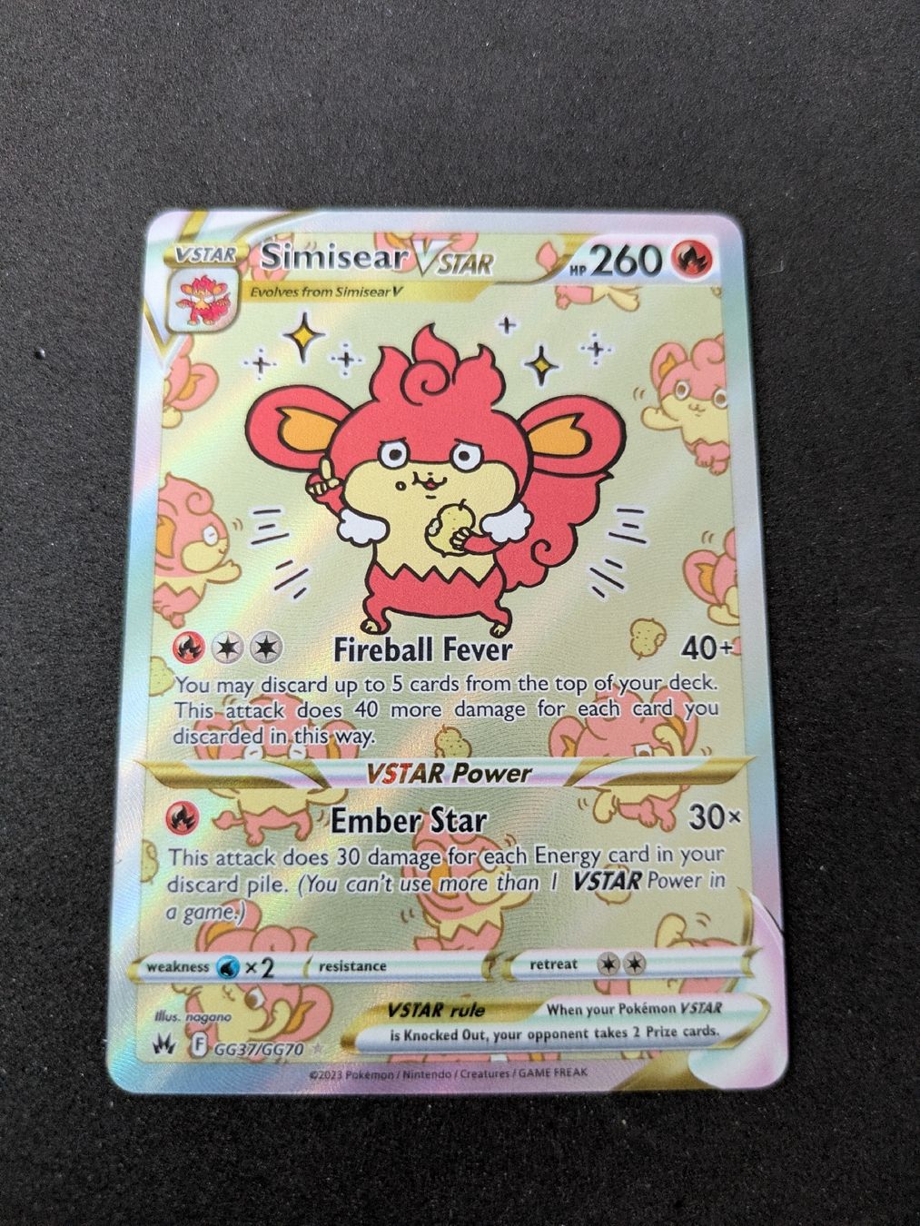 Pokémon Sammelbilder & Trading cards: Simisear (Crown Zenith) – Neu (gemäss Beschreibung) aus Hochdorf von NoctisCaelum