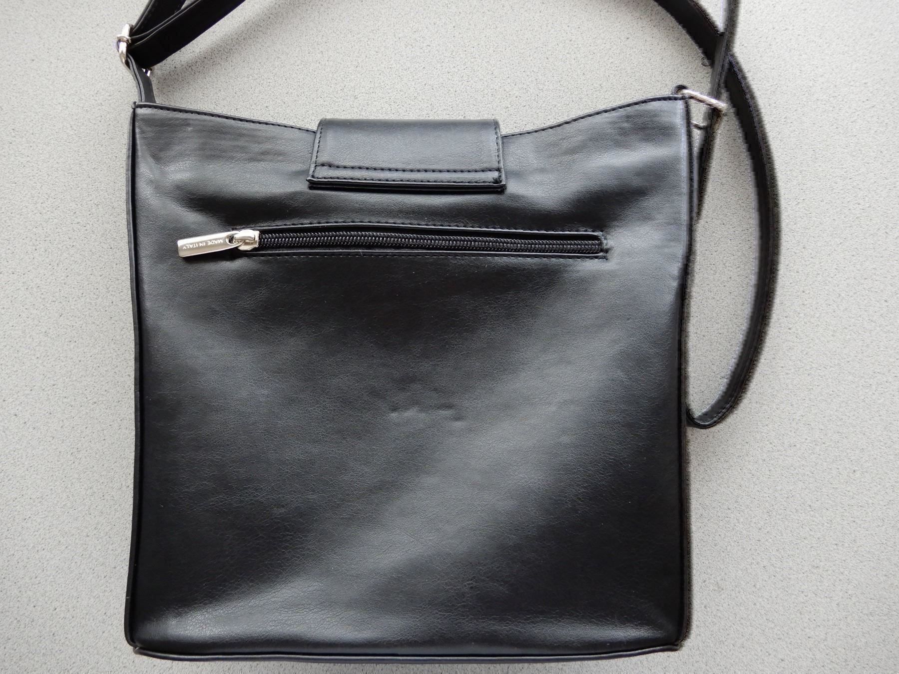 Taschen für Damen: Lederhandtasche Made in Italy, schwarz – Gebraucht aus Burgdorf von Liss 1