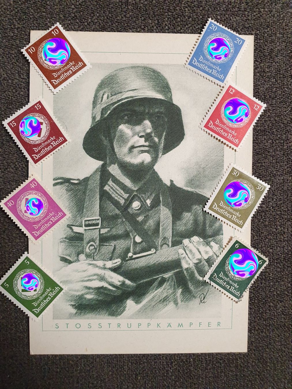 Cartoline postali: Cartolina tedesca WW2 – Usato da Pregassona venduto da eld_st6b