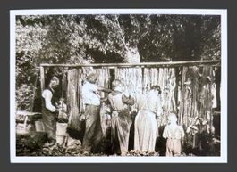 Carte postale ancienne pêcheurs filet état neuf 2004