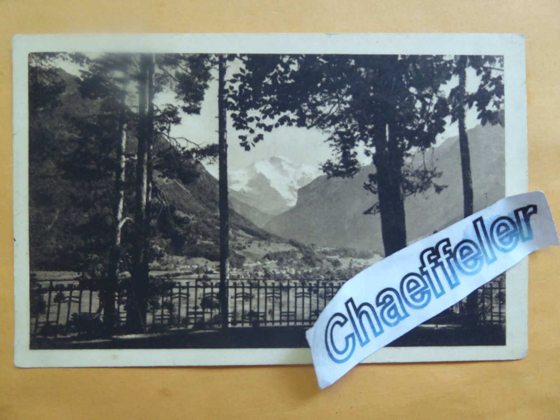 Ansichtskarten: 1938. No. 108  Interlaken mit Jungfrau – Gebraucht aus Zürich von Chaeffeler