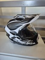 Casque moto Explorer Plus blanc noir gris taille L