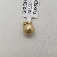 Echt 14K Gold - Fussball Anhänger