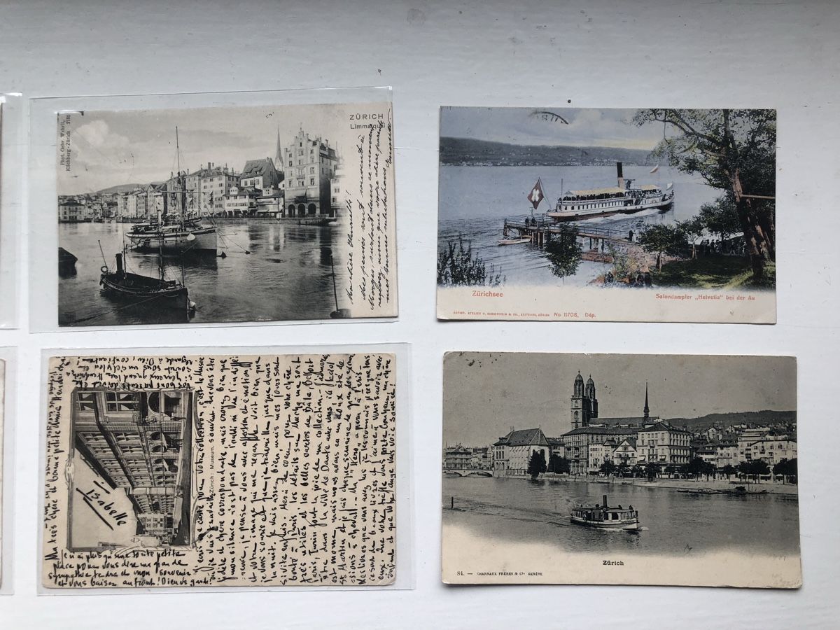 Cartoline postali: 6 antike Ansichtskarten STADT ZÜRICH – Usato da Lufingen venduto da Rac0