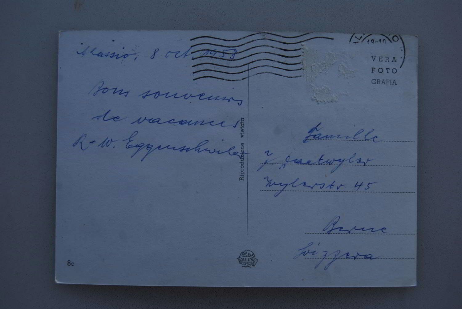 Cartes postales: AK Alassio ? 1953 – D'occasion à Rüfenacht BE par Toro06 1
