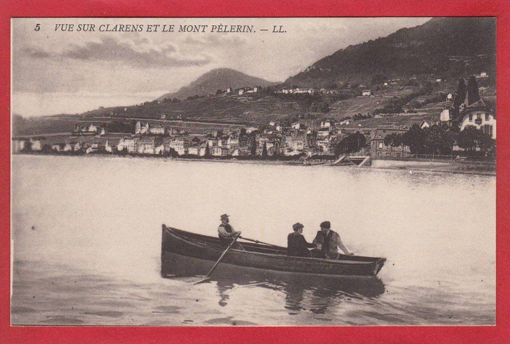 Cartoline postali: CLARENS, BATEAU À RAMES – Usato da Grüningen venduto da Kartenlaube