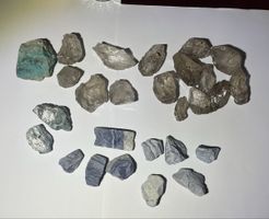 Mineralien zur Verarbeitung