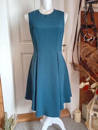 Elegantes Sommerkleid - Petrol - Gr. 38