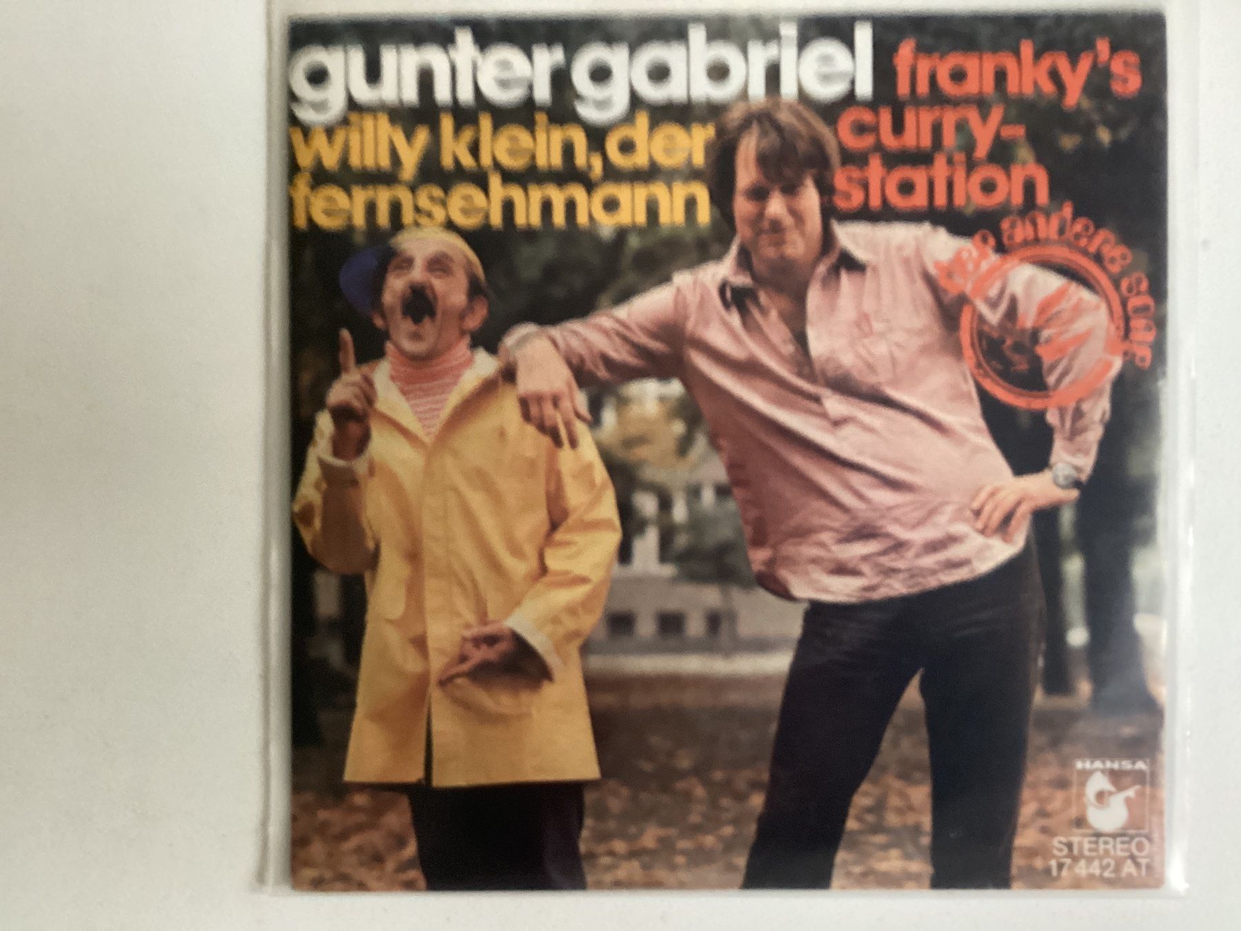 Dischi in vinile: Gunter Gabriel Single - Willy Klein Der Fernsehmann – Usato da Gutenswil venduto da Hamzian