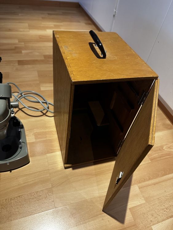 HERCHR Mikroskop Objektträger Box - Holzkiste Für 50 Präparate Mit Nummerierung