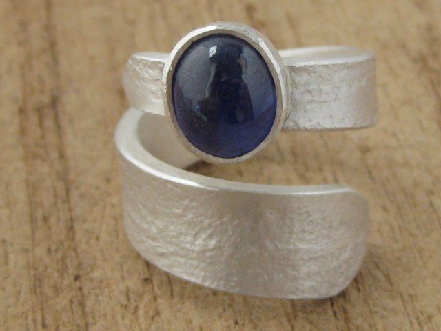 Anelli: spezieller Saphir Ring Silber 999 + MP Einzelstück Gr. 54 – Nuovo (secondo la descrizione) da Ermatingen venduto da Decovin 3