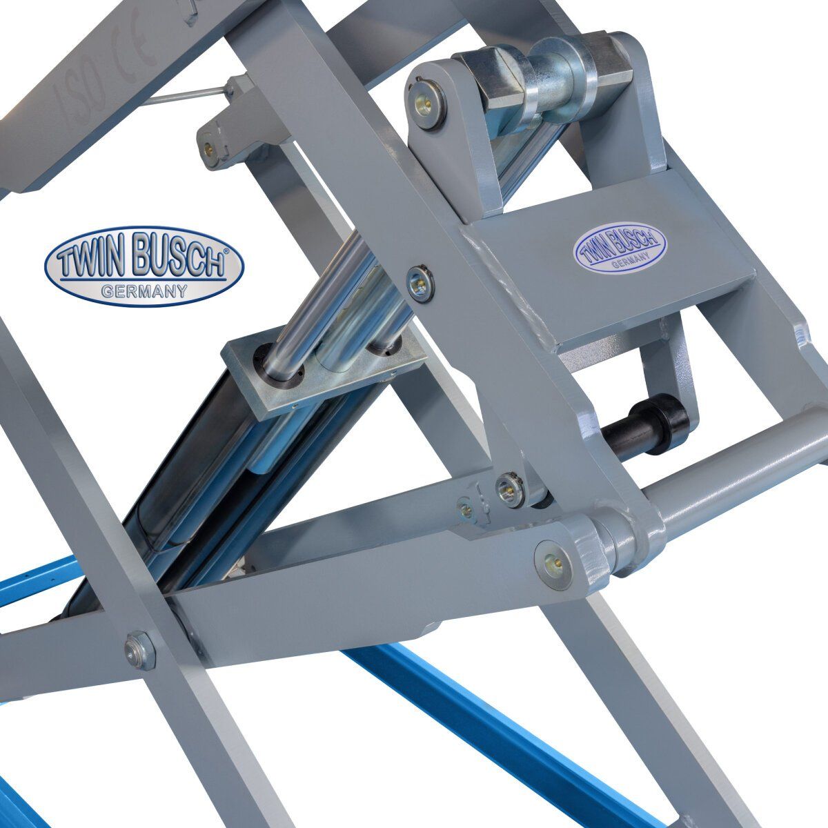 Piattaforme elevatrici & Crick: Profi Scherenhebebühne 3.5 t - Überflur Blau – Nuovo e nell'imballaggio originale da Rüthi (Rheintal) venduto da Toptool 4