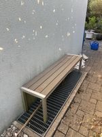 Gartenbank Metall  Metallgestell gebrauchter Zusta