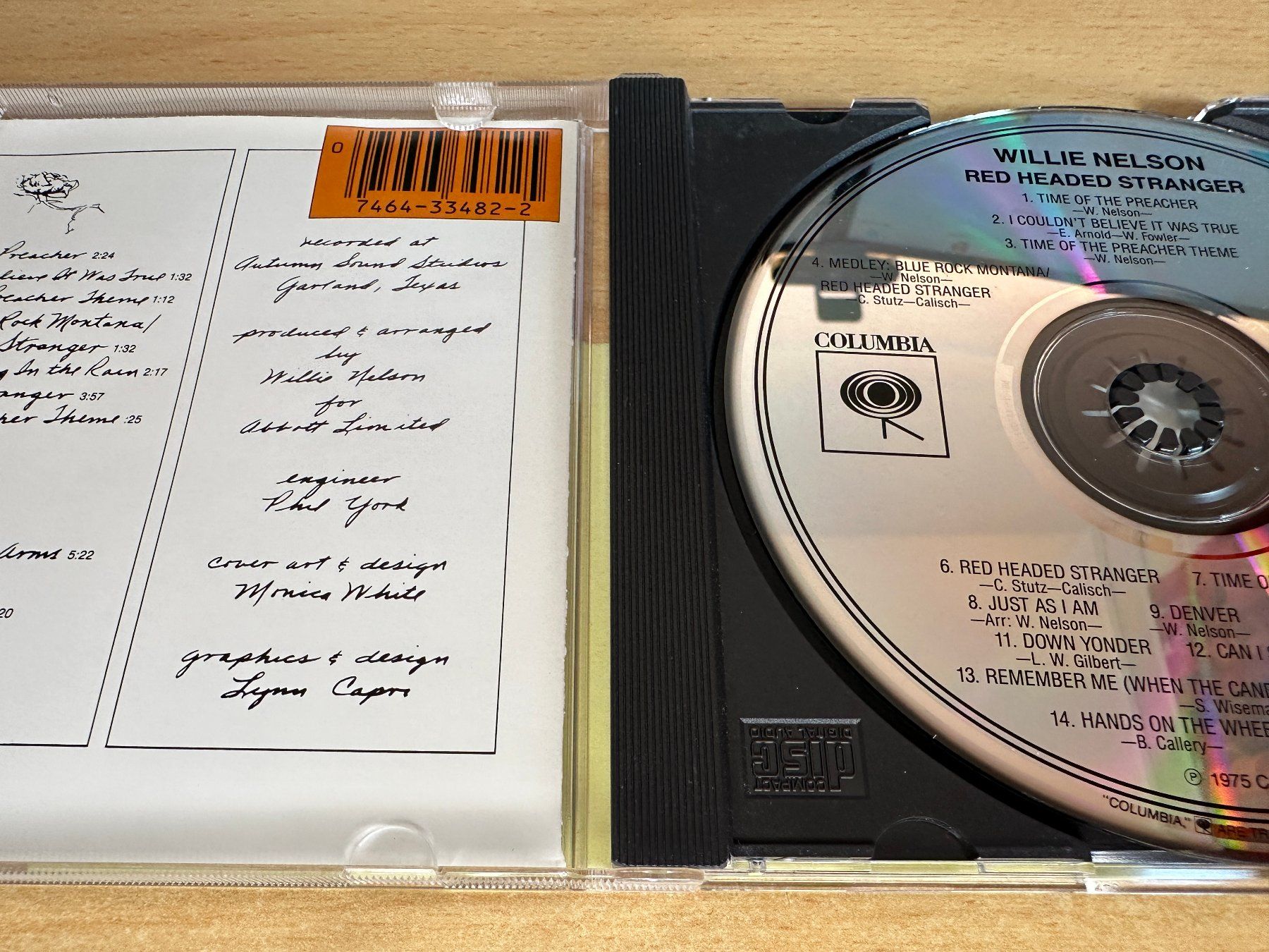 CD: Willie Nelson – Red Headed Stranger – Usato da Rikon im Tösstal venduto da Alpenmutz 2