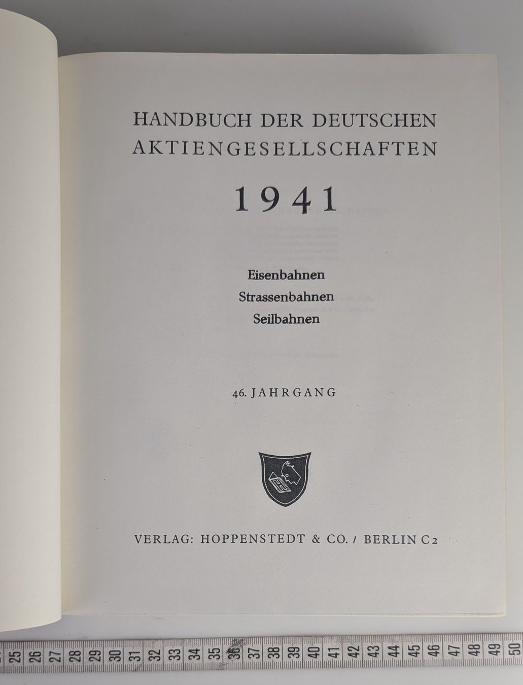 Livres: Handbuch Deutsche Aktiengesellschaften 1941 - Eisenbahnen – D'occasion à Zürich par axolottchen 2