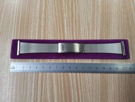 Uhrenband Rowi, Stahl, neu OVP, 20mm Faltschliesse