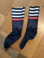 Fahrradsocken areo, gestreift, Schwarz/Weiss, Gr. 36-40