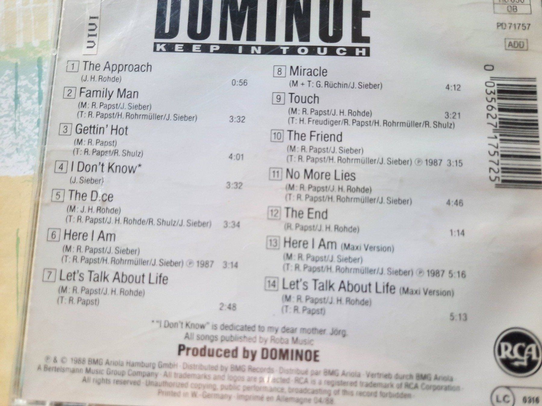 CD: Cd Dominoe - Keep in touch – Usato da Pully venduto da bro_n52j 2