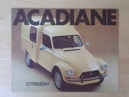 Citroen Acadiane - Prospekt Schweiz 9.78 - I014