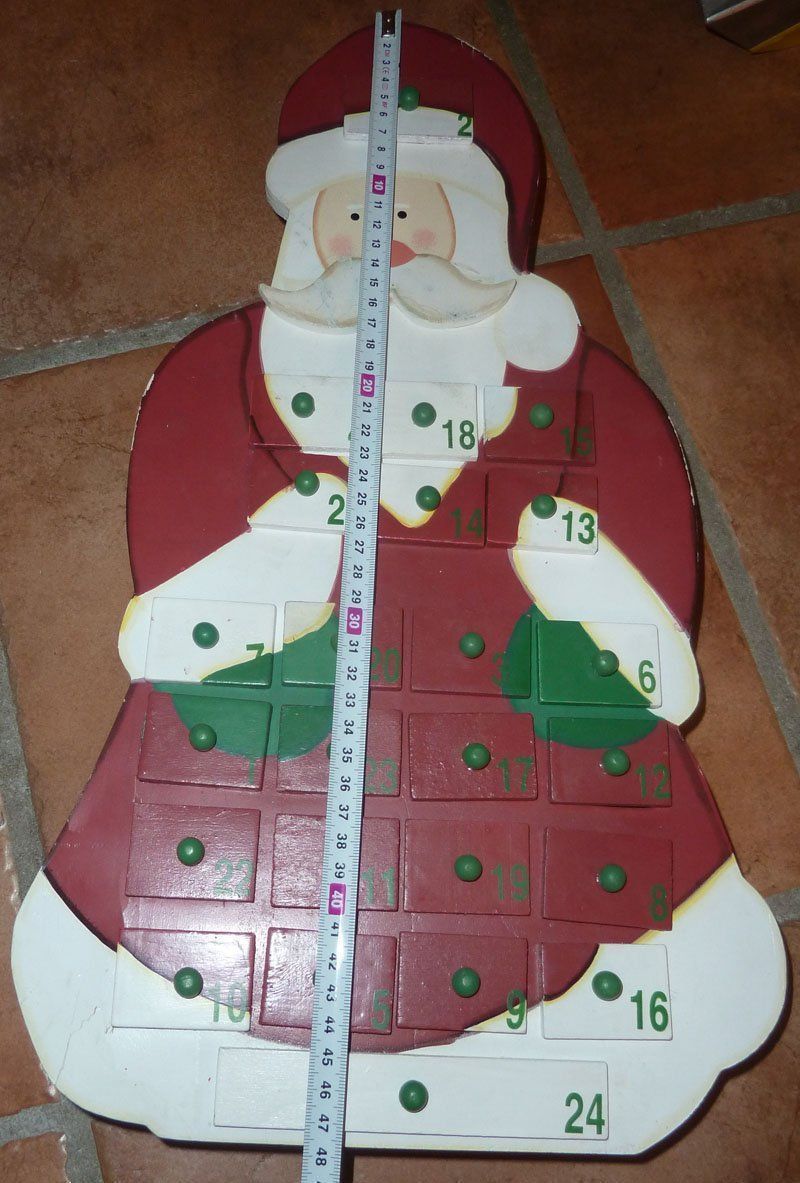 Tutte le decorazioni: Weihnachtsmann-Adventskalender – Usato da Ruggell venduto da Btt 1