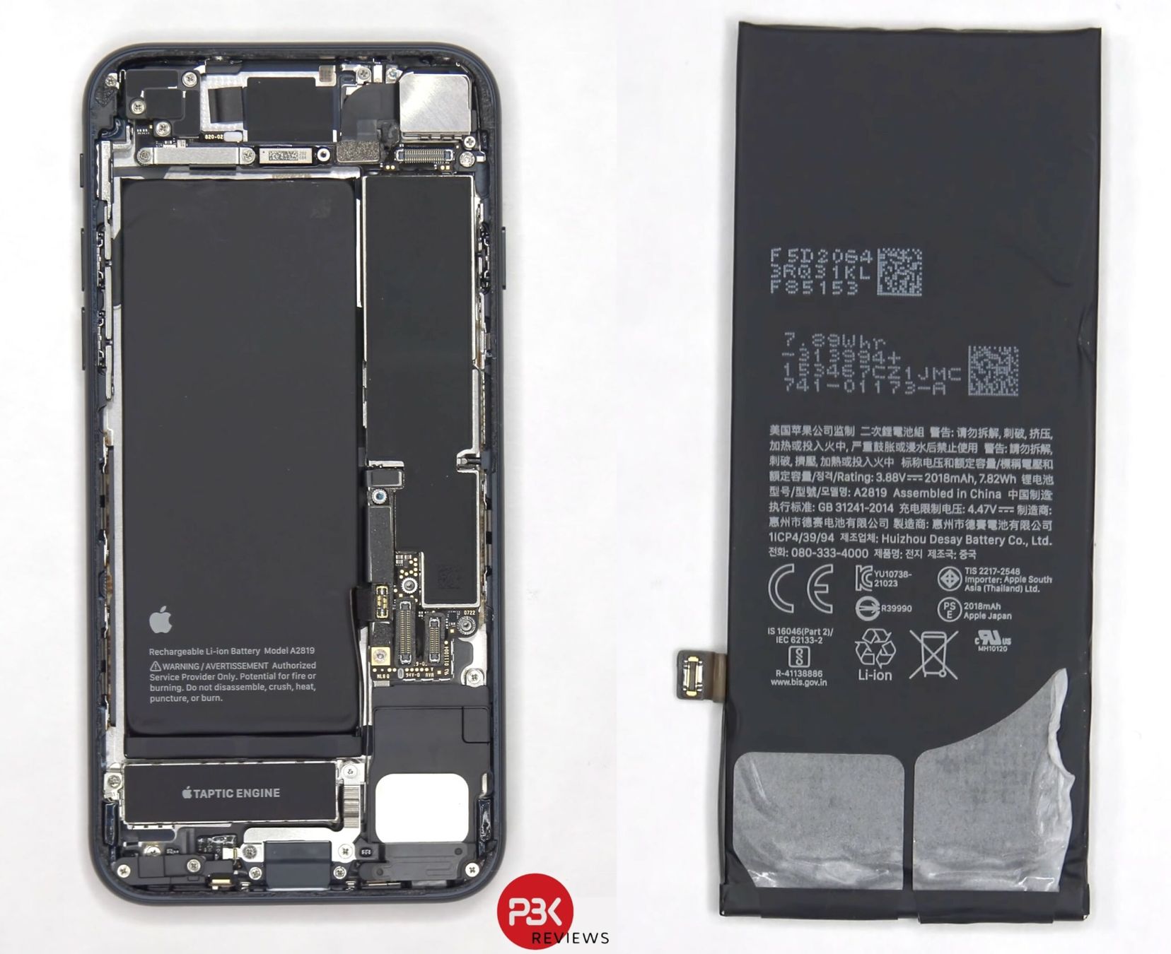 Apple Telefoni cellulari / Smartphones: iPhone SE3 2022 - Batterie original démonté état 83% – Usato da Morges venduto da DA-repa 1
