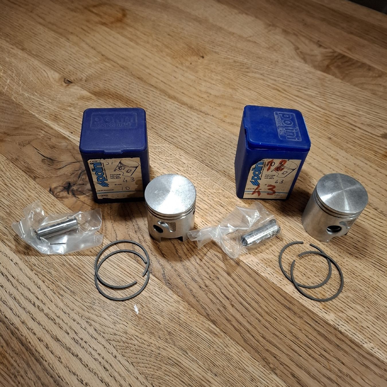 Polini Mofa-Ersatzteile: Piaggio Ciao/SI Kolben 43mm NOS – Neu und originalverpackt aus Künten von Rocchi71 3