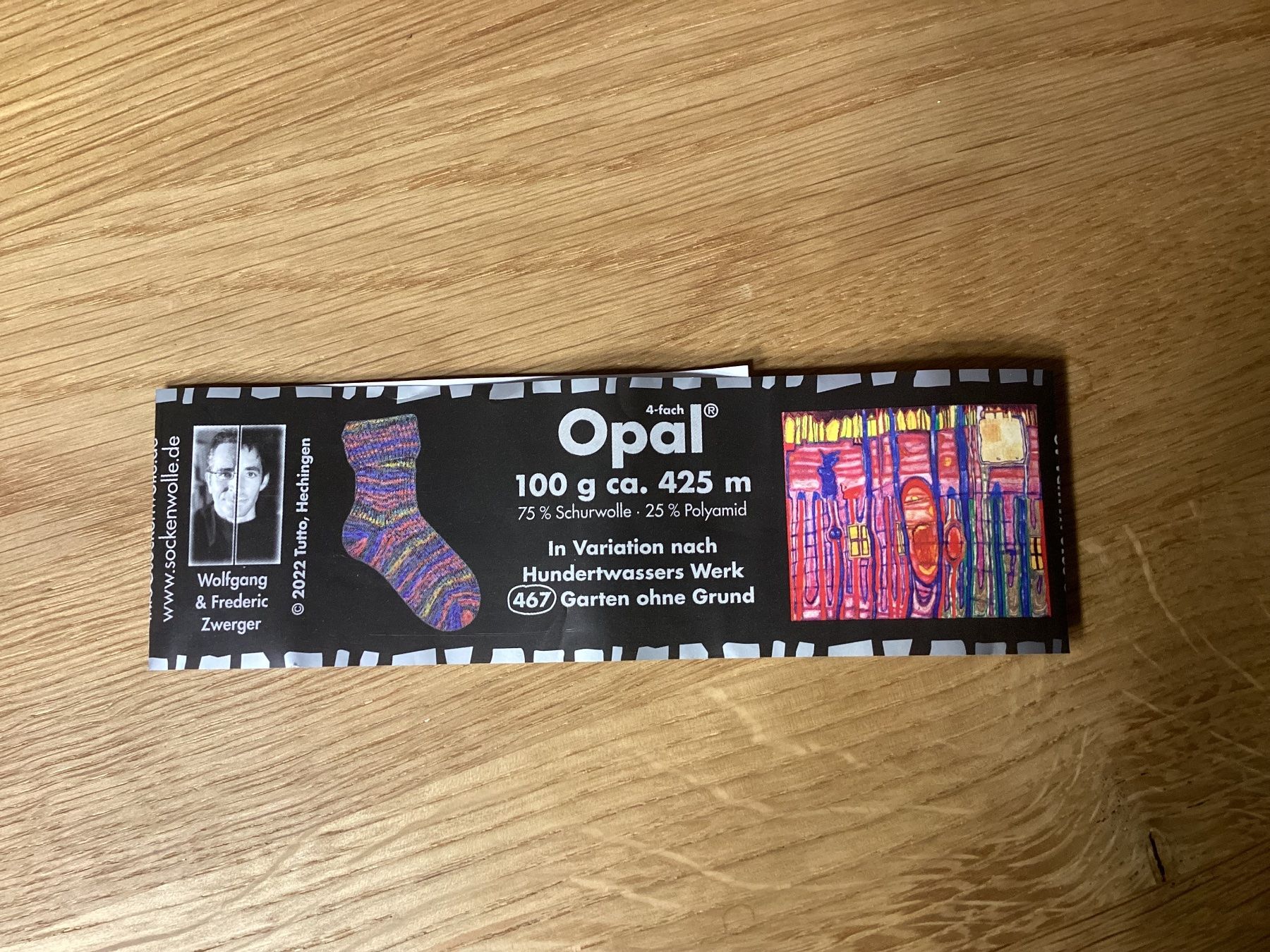 Calze: Handgestrickte Hundertwasser Socken – Nuovo e nell'imballaggio originale da Flawil venduto da kruemeli02 2