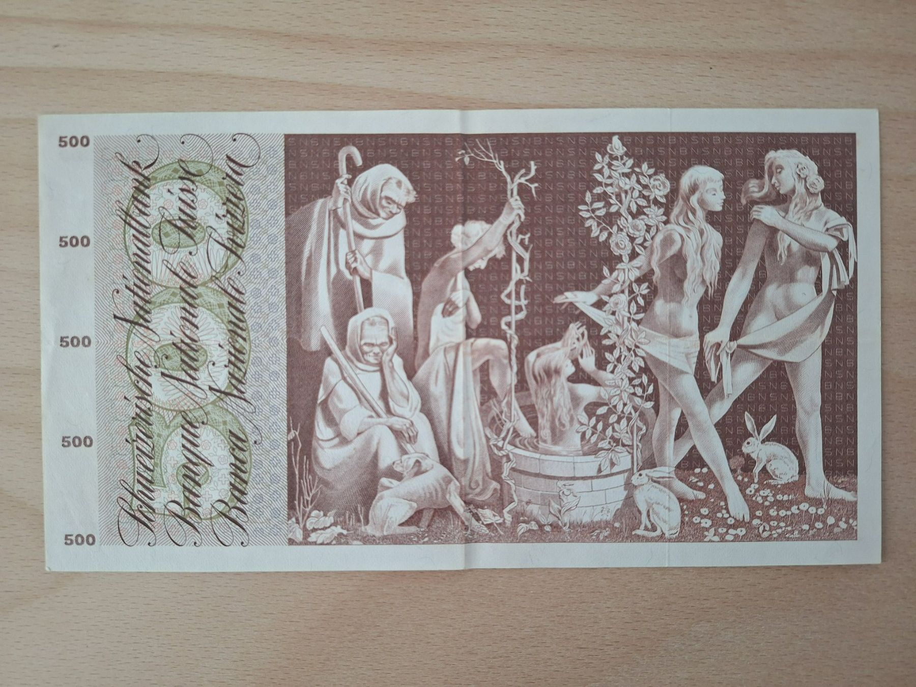 Banconote: Schweizer Banknote, 500.00 Franken – Usato da Lohn-Ammannsegg venduto da Beo71 1