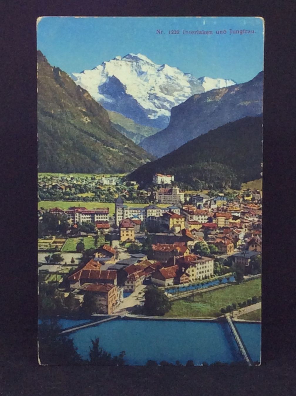 Ansichtskarten: Interlaken und Jungfrau – Gebraucht aus Widnau von Brusi9