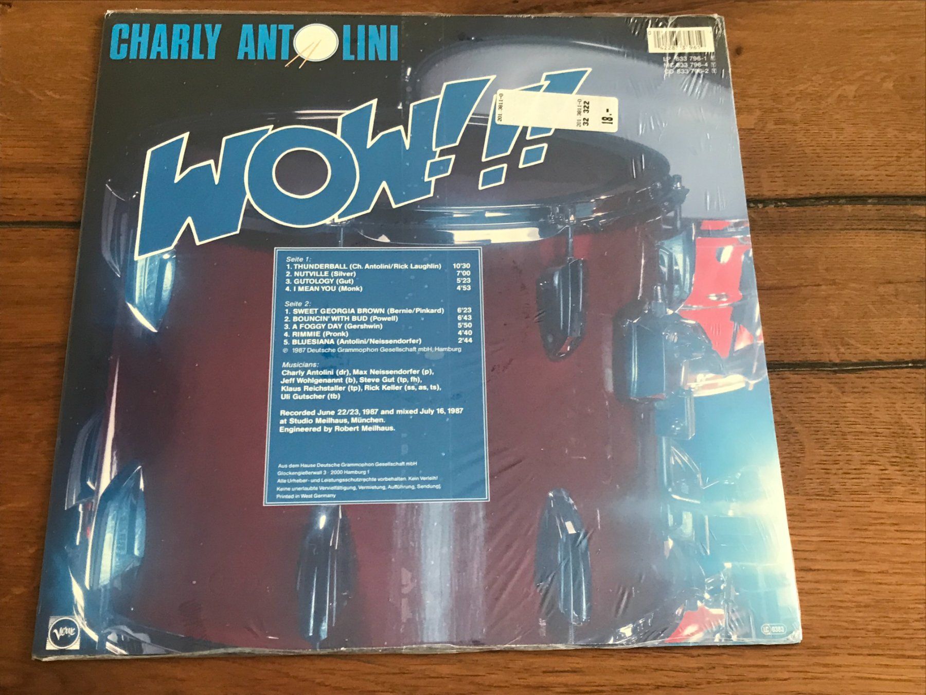Vinyles: CHARLY ANTOLINI - WOW!! - 1987 – D'occasion à Buchs AG par Archie 1