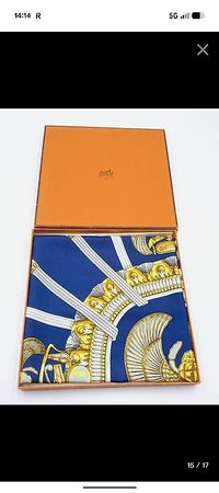 Original Hermès Paris Carré 90 "Égypte" Seidentuch mit Box