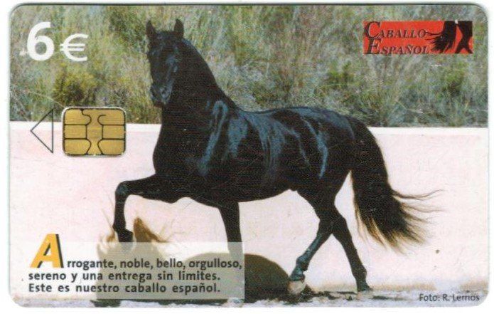Schede telefoniche: Telefonkarte Spanien Pferd – Usato da Zürich venduto da Tolima194