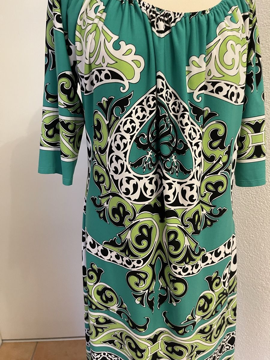 Vestiti: Kleid mit Muster, Türkis/Grün, Grösse 40 – Usato da Weisslingen venduto da Spiegelbild0 1
