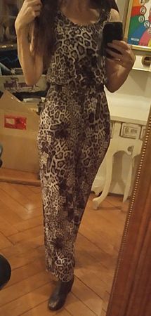 Calvin Klein Overall Leopard Muster zu Free People Odd Molly