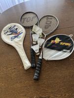 Badminton Schlaeger Set mit 5 Ballen gebraucht