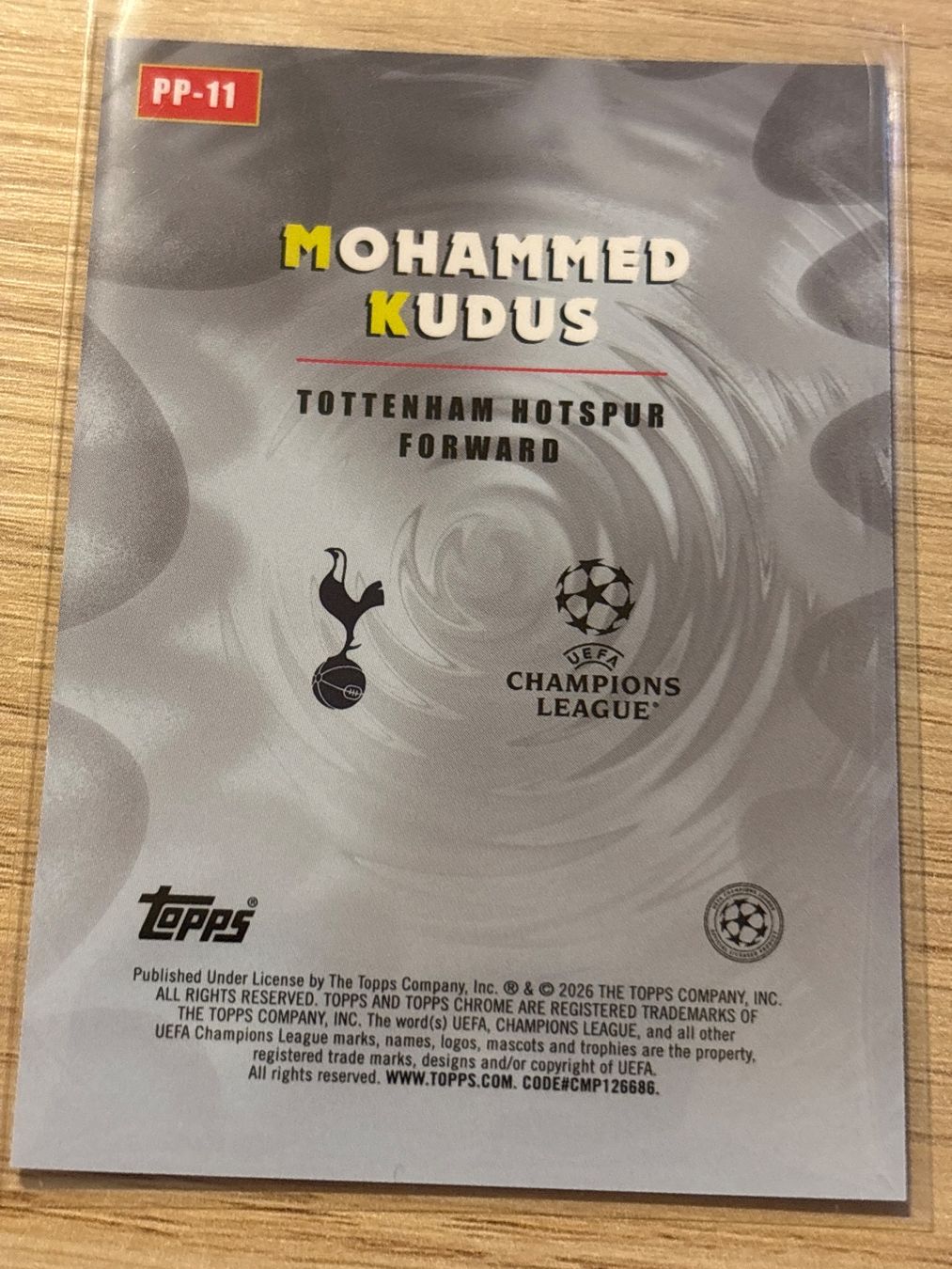 Topps Carte collezionabili: Topps Chrome UCC 25/26 Mohammed Kudus Power Players Insert – Nuovo (secondo la descrizione) da Zürich venduto da BVBWINNER 1