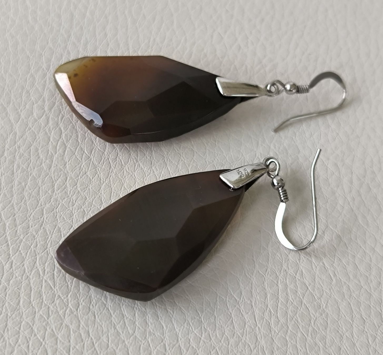 Orecchini pendenti & Orecchini a lobo: Ohrring Silber 925 mit Rauchquarz – Nuovo (secondo la descrizione) da Miège venduto da gitarro68