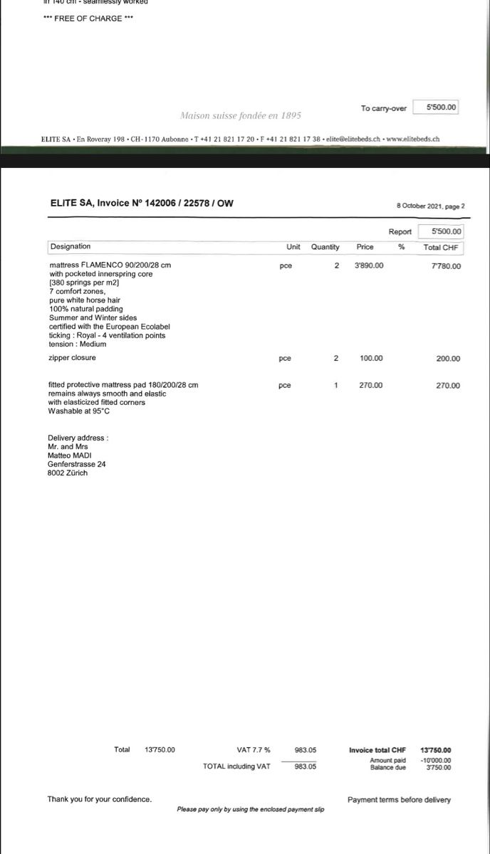 Betten: ELITE VERSAILLES Schweizer Luxus-Boxspringbett aus 2021 – Gebraucht aus Wettingen von rog_fhz5 9