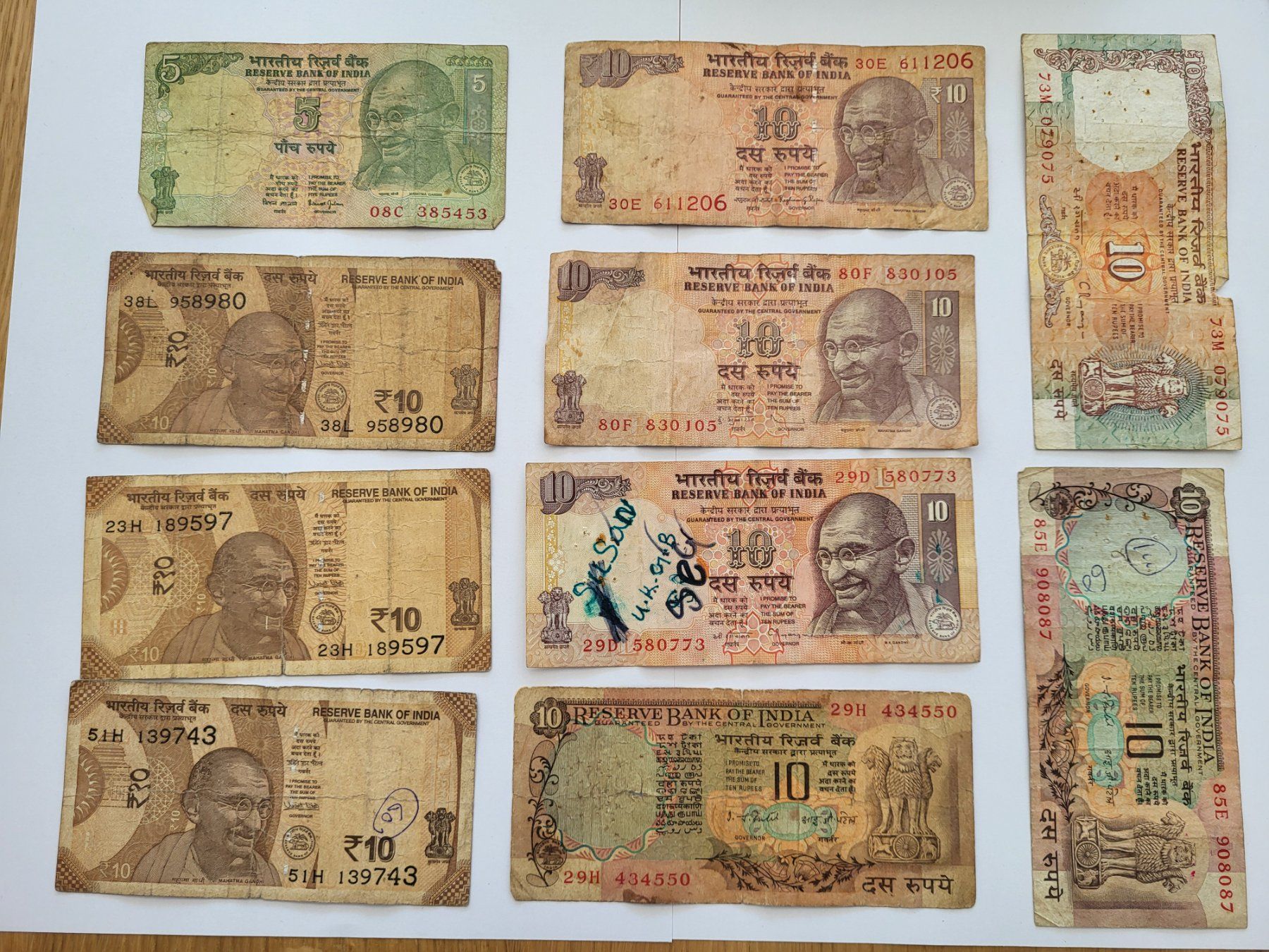 Banconote: Banknoten aus Indien – Usato da Pravidondaz venduto da LVtik 3