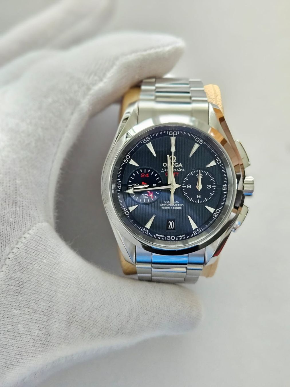 Omega Uhren: Omega Seamaster Aqua Terra GMT Chornograph – Neu (gemäss Beschreibung) aus St. Silvester von gbgmbh