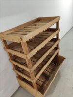 Kellergestell 4 Fächer aus Holz wie es 1980 so war